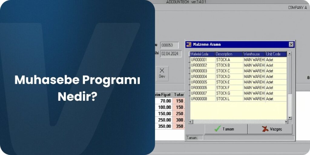 muhasebe programı nedir