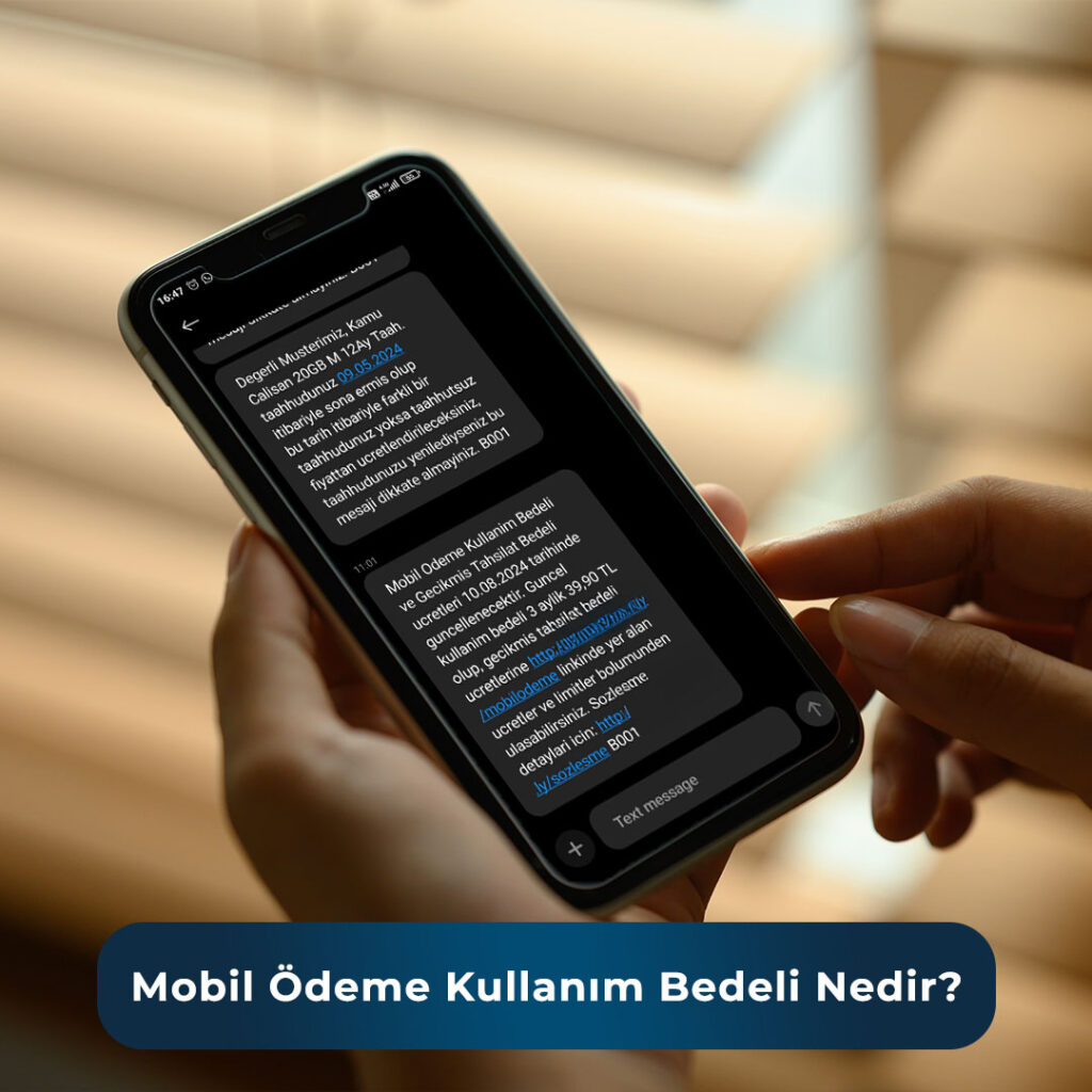 mobil ödeme kullanım bedeli nedir