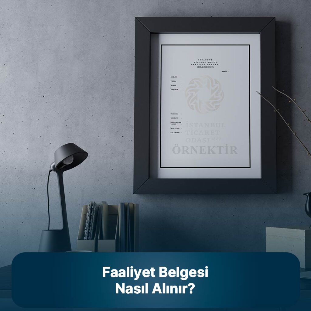 faaliyet belgesi nasıl alınır