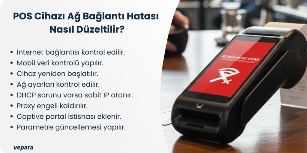 pos cihazı network hatası çözümü
